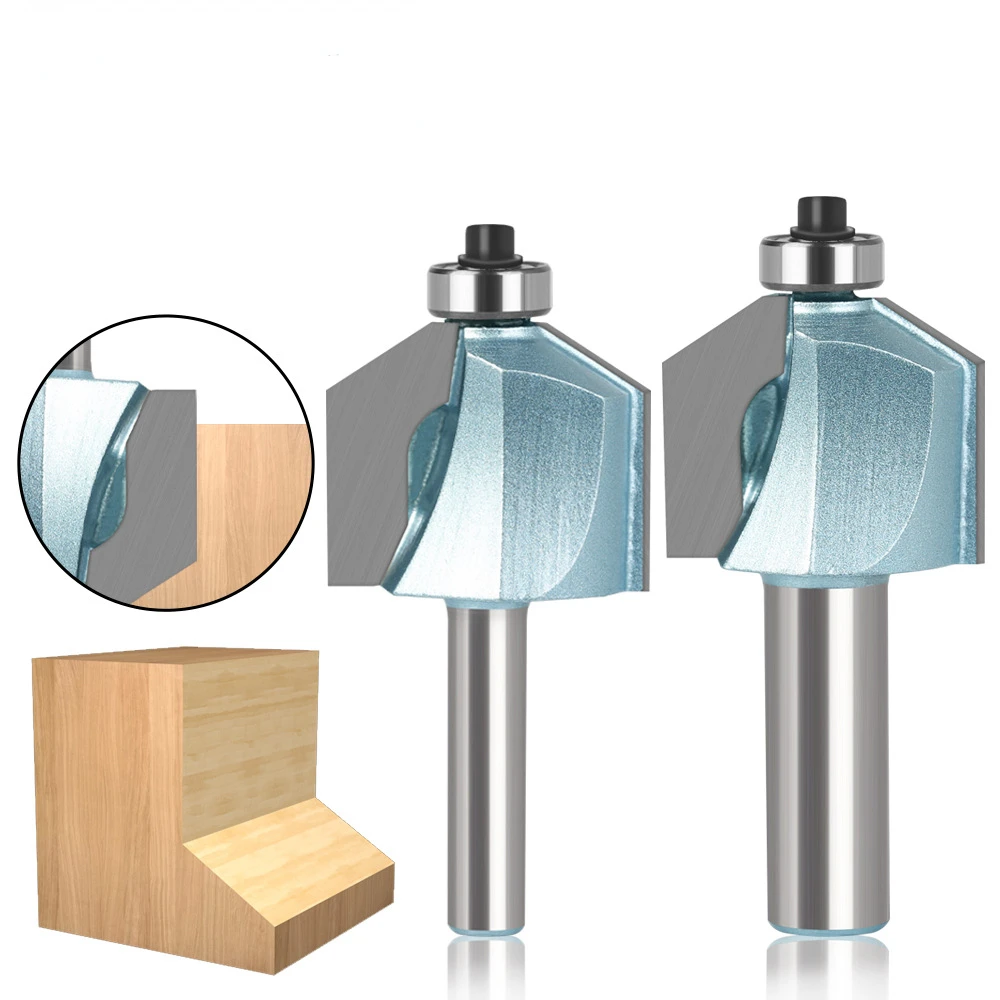 

8mm 12mm 12.7mm Shank 31 Degree Bevel Trimming Knife For Woodworking Milling Cutter Bevel Knife