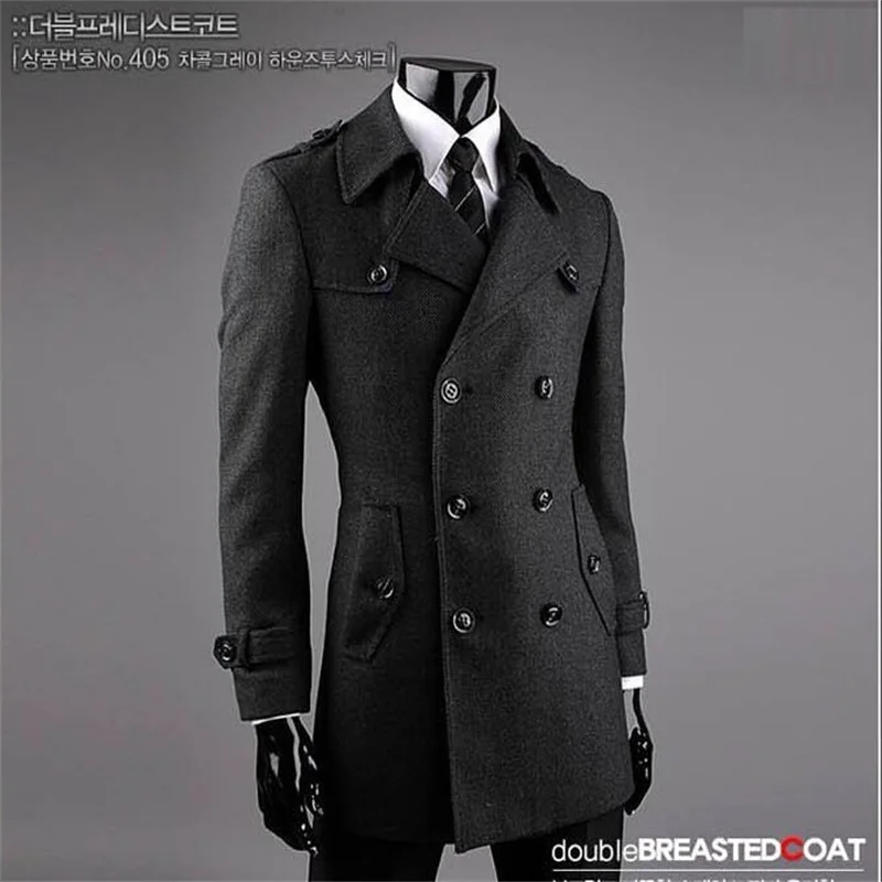 

Autumn mens trench coats slim fashion casual casaco masculino short trench coat men overcoat jaqueta masculina 9XL