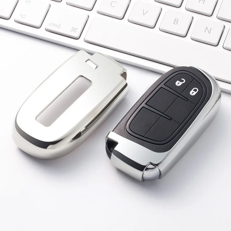 

Мягкий ТПУ чехол для автомобильного держателя для Jeep Renegade Compass Grand Cherokee для Chrysler 300C Wrangler Dodge брелоки