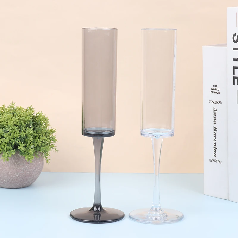 1 шт. прозрачный черный бокал для свадебной вечеринки бокалы поднятия тоста