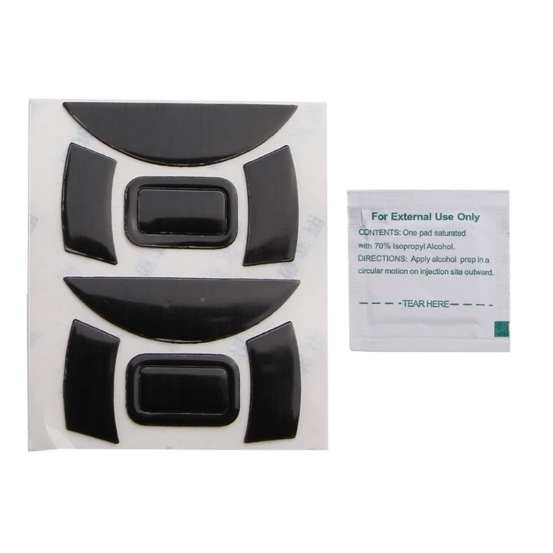 

2Set Mouse Feet Mouse Skates Sticker Pad Rounded Glides Curved Edges Replacement for razer DeathAdder Essential 2000
