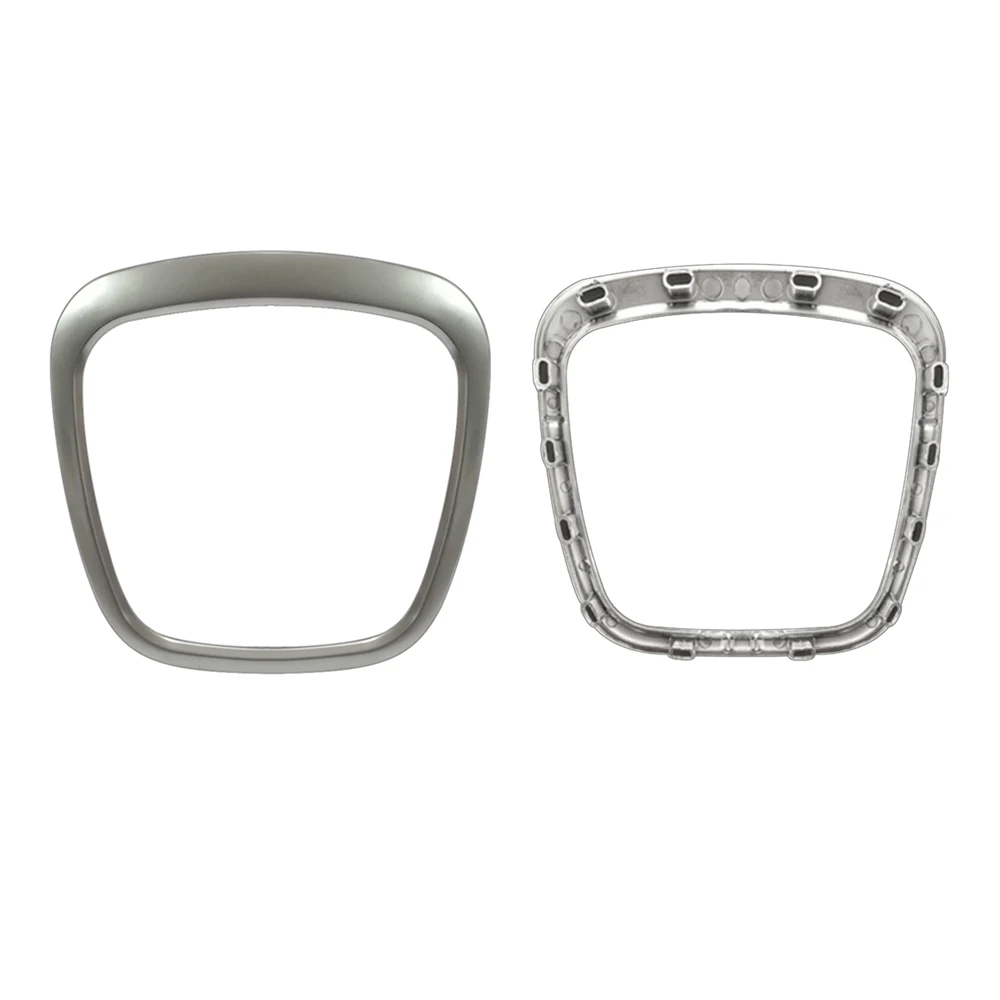 

Silver Car Steering Wheel Panel Frame Ring Sticker Cover Trim Decals For Audi Q5 Q7 A3 S3 8P A4 B6 B7 B8 A5 B8 A6 C7 Styling