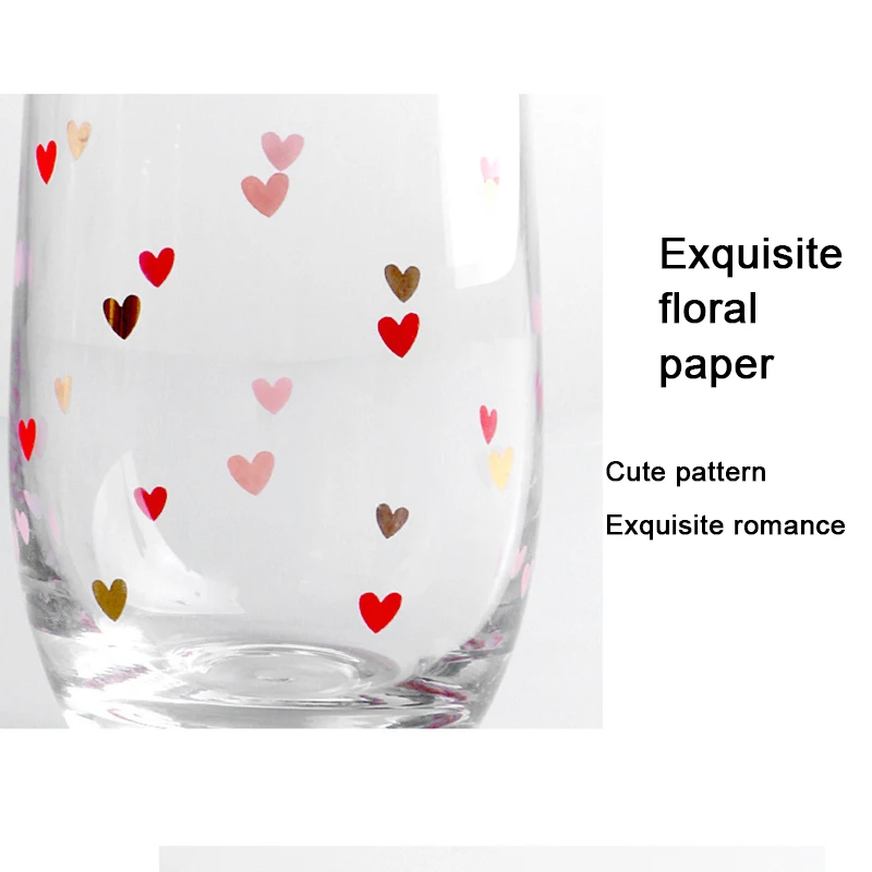 (Логотип может быть выгравирован) Стакан любви 320 мл чашка для воды с золотой