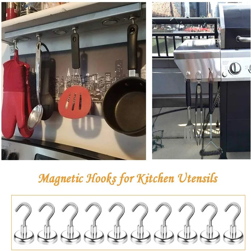 

Blue Super Strong Magnetic Hooks Hanger Magic Wall Door Hook Strong Mini Heavy Duty Hook Holder For Home Storage Organization