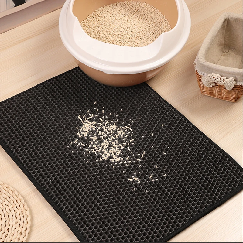 

Противоударный двухслойный коврик для кошачьего туалета с перекрестной границей, новый водонепроницаемый коврик для домашних животных от производителя, моющийся коврик для собак EVA