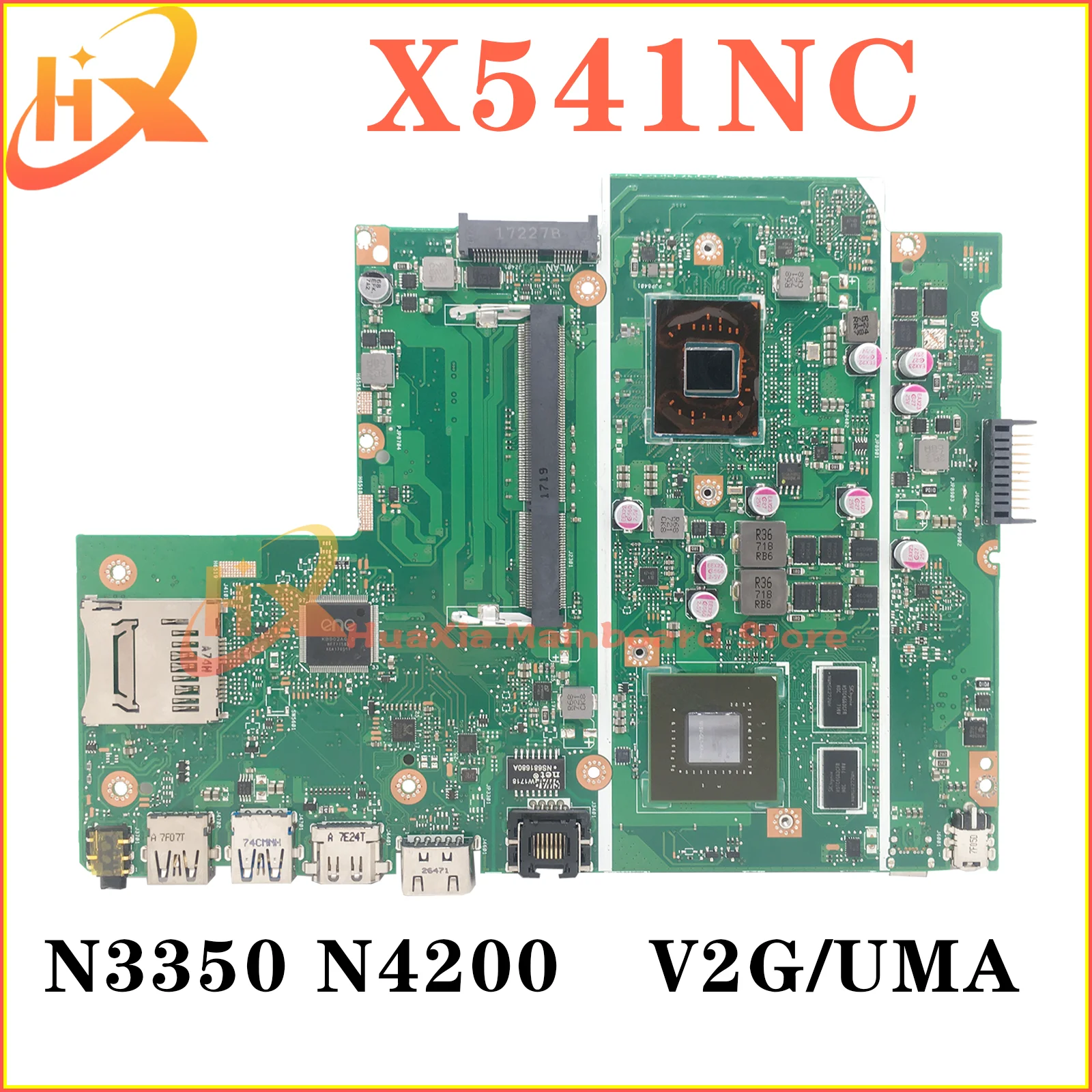 X541N Материнская плата ASUS X541NA X541NC A541N R541N F541N A541NC материнская плата для ноутбука N3350 N4200 GT810M/V2G UMA