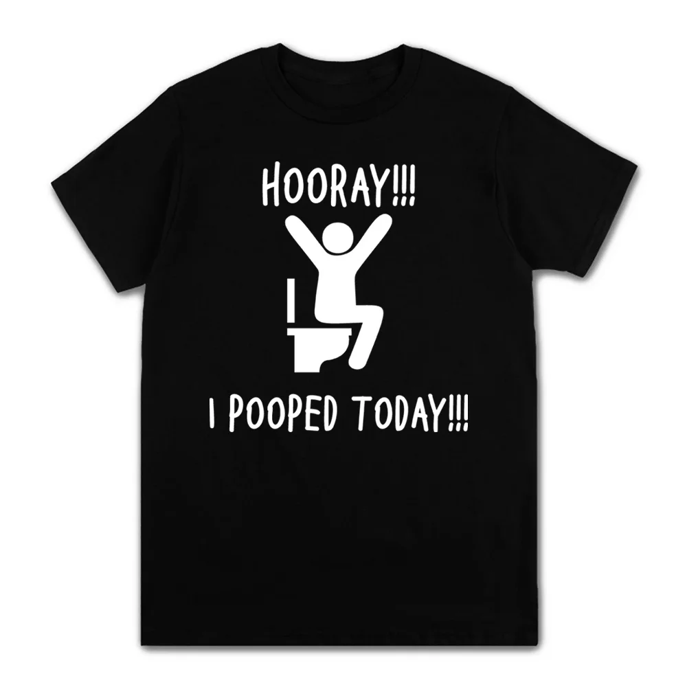 

Забавные мужские футболки I Pooped Today с коротким рукавом и круглым вырезом, модная повседневная Уличная одежда в стиле Харадзюку, весна-лето 2022