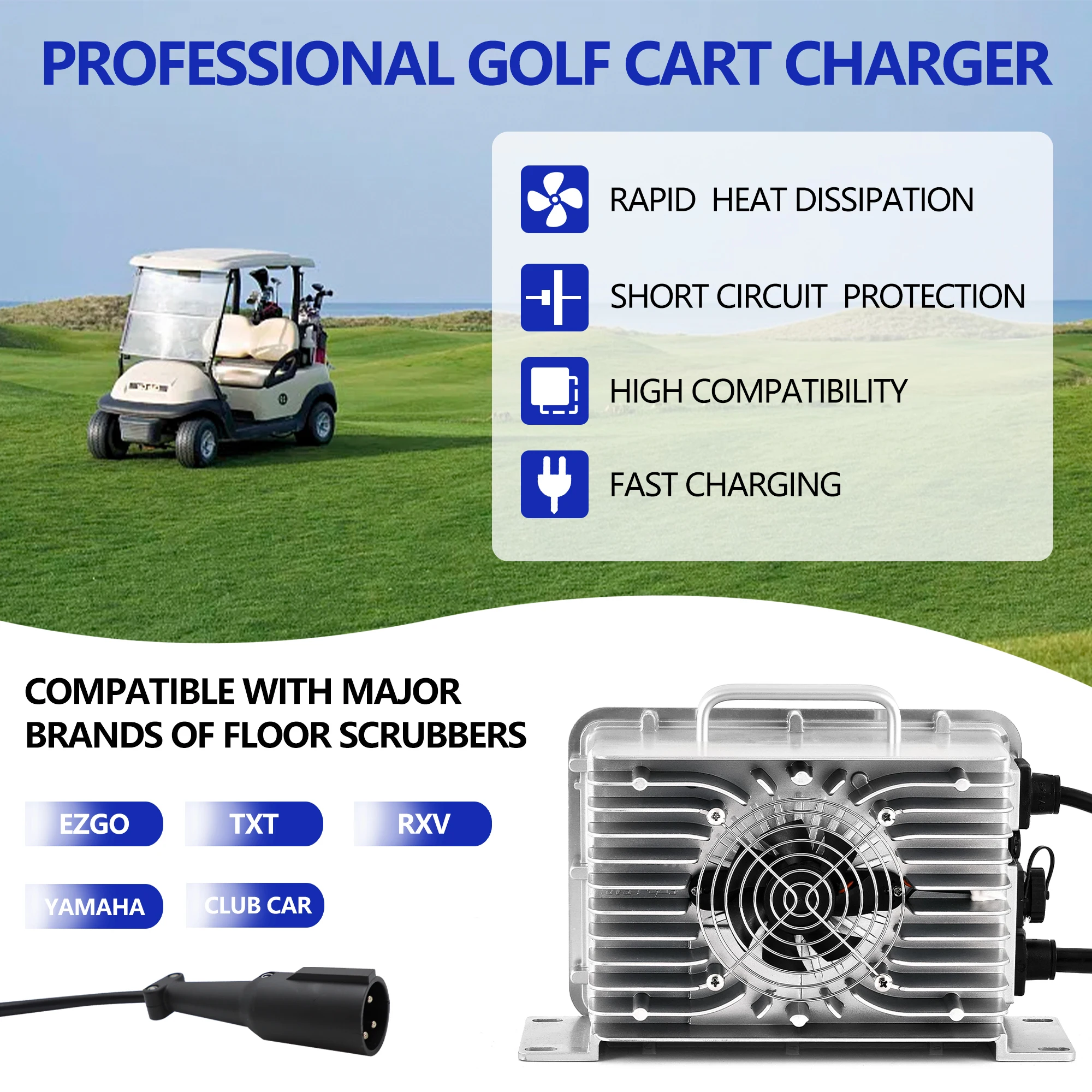 58 4 В 22 А Зарядное устройство для литиевой батареи тележки гольфа EZGO Club Car