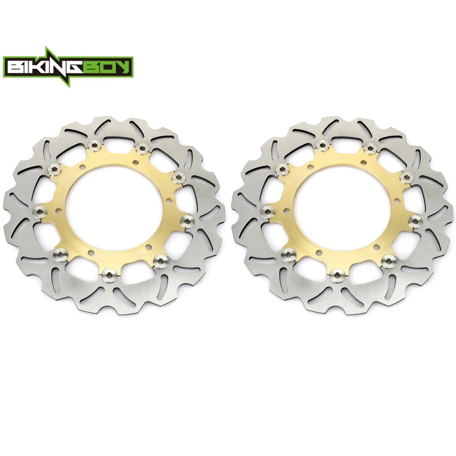Фото Тормозные диски BIKINGBOY для YZF R1 98-03, R6 99-02, YZF600R Thundercat 96-07, YZF1000R Thunderace 96-01 (передние) №1