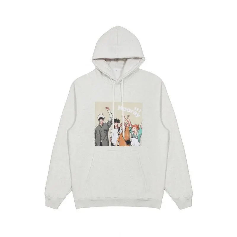 

Winter 2022 New Cartoon Cartoon Printed Hoodie Cotton Long Sleeve Pullover Loose Neck Hoodie Personality Trend Hoodie Men's Wear