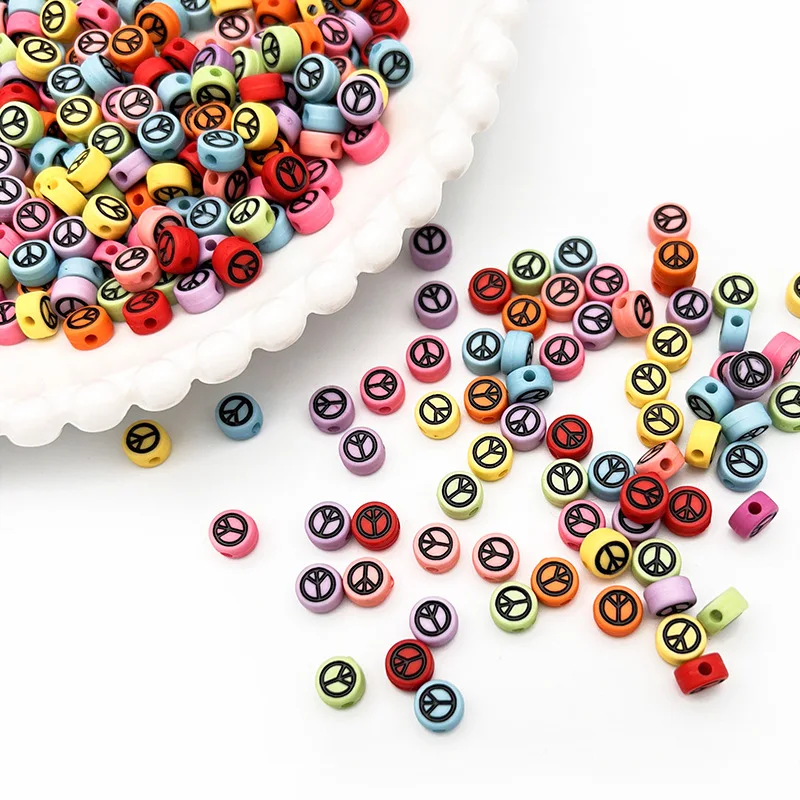 

50 шт., бусины-разделители для украшений, 7 мм