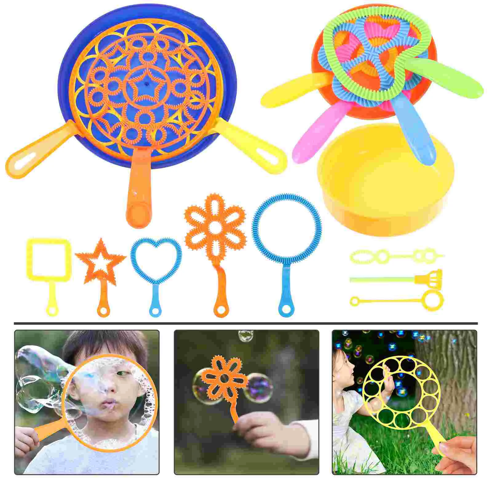 

20 Pcs Bubble Tool Set Outdoor Toys Giant Wand Making Plastic Wands Kids Child Large Maker Children