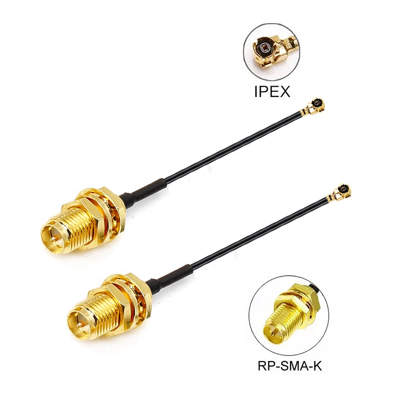 RP SMA мама к U.FL IPX IPEX RG1.13 15 см кабель прямой (штырь) uFL/u.FL/IPX |