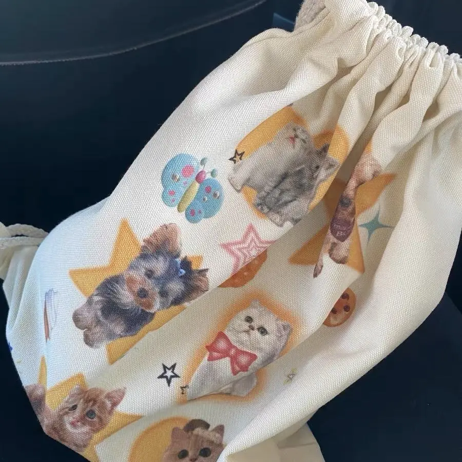 Школьный рюкзак Y2k со звездами и принтом животных Детские милые дорожные сумки на