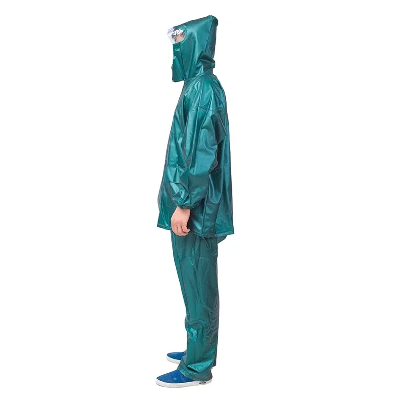 

Комплект плащи с жемчугом, мужской комплект со светоотражающими и дышащими плащими штанами с разрезом на молнии