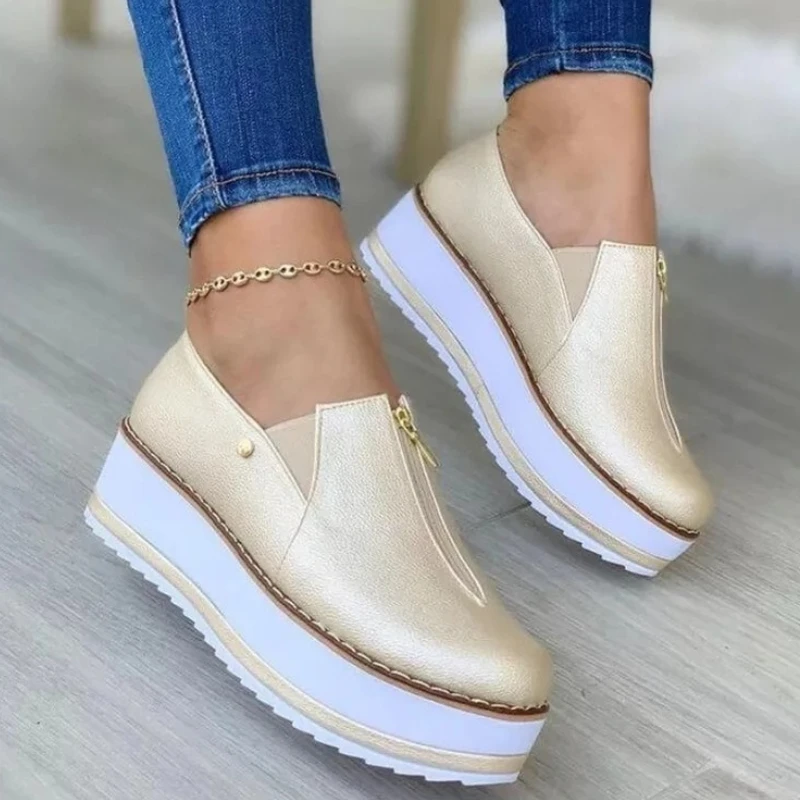 

Women Wedges Platform Bling Sneakers Vulcanized Female Summer Lace-up Sport Shoes Ladies Comfort Casual Shoes Zapatillas Mujer