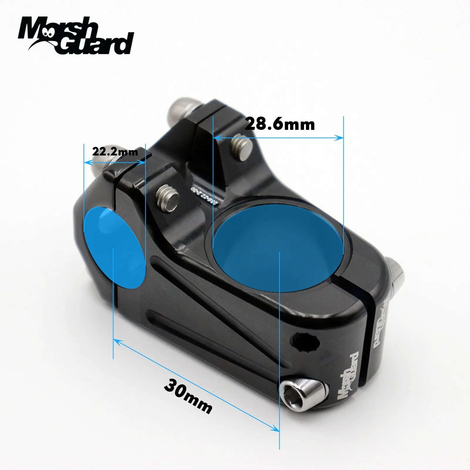 Фото Вынос MORSH GUARD BMX из сплава 22,2/28,6 мм, сверхлегкий высокопрочный стояк 35/50 мм для уличного/фристайл-велосипеда Pro-Level №5