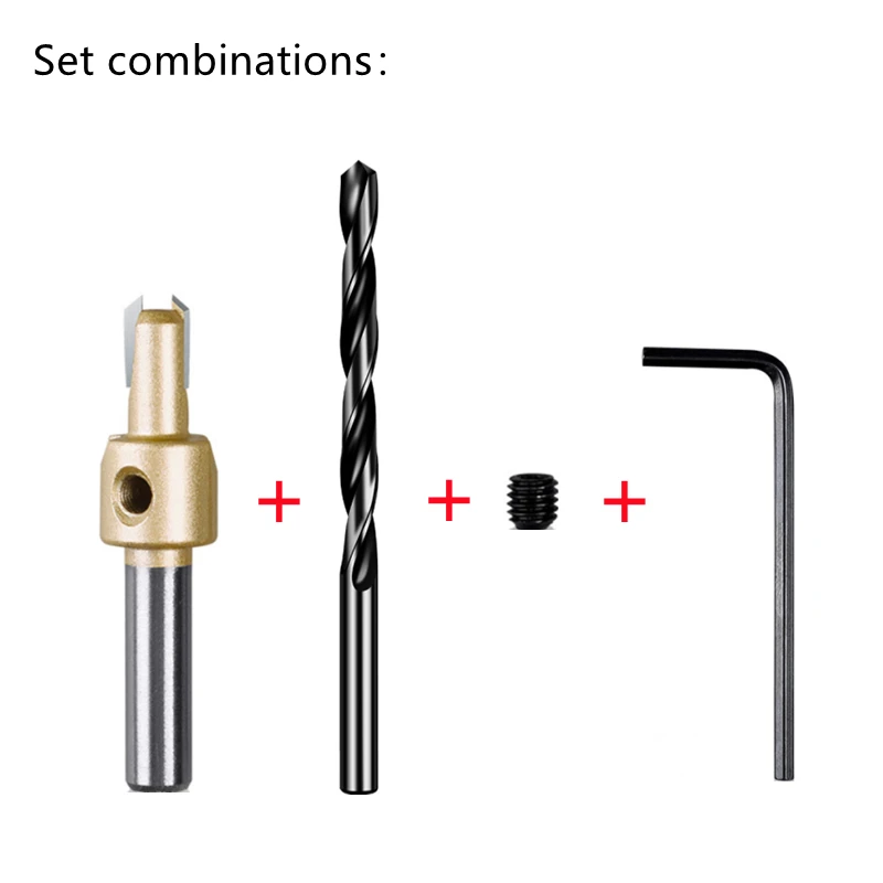 Сверло с потайной головкой винт для глубокого отверстия конус салата перфоратор