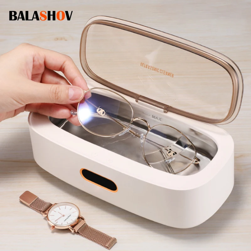Portable Ultrasonic Cleaning Machine Ring Cleaner 45000 Hz High Frequency Vibration Wash Cleaner Washing with 4 Modes Timing Portable Ultrasonic Cleaning Machine Ring Cleaner 45000 Hz High Frequency Vibration Wash Cleaner Washing with 4 Modes Timing