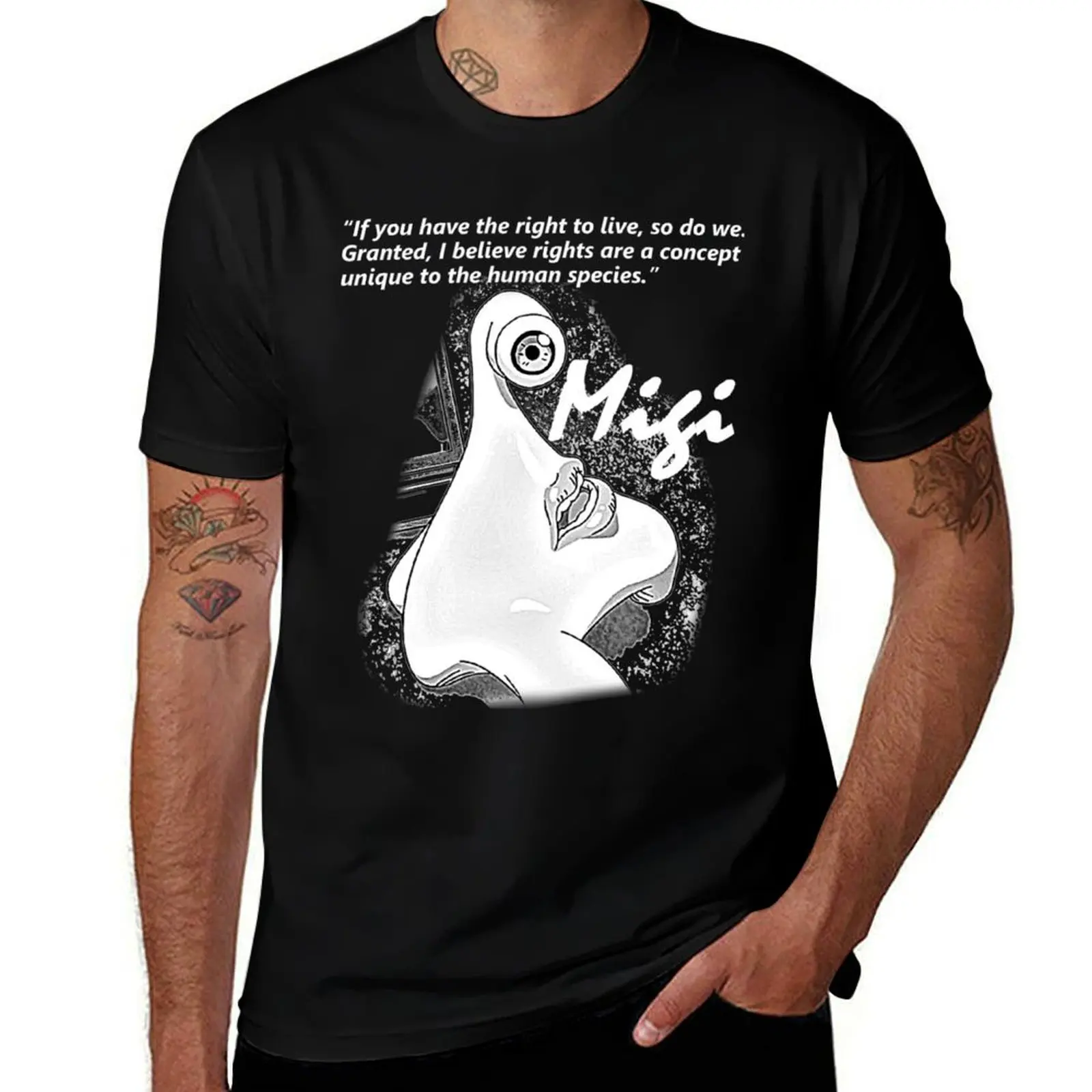 Футболка Migi летняя одежда топы больших размеров в стиле аниме большие и высокие