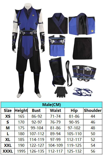 Маскарадные перчатки Sub Zero для косплея парик маска игры Mortal Kombat костюм ролевых