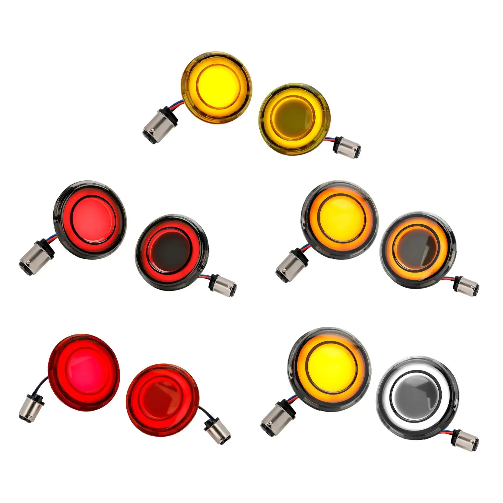 

1 Pair Flashing LED Turn Signal Lights Turn Signal Conversions for Harley Motorbikes
