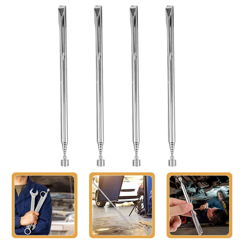 

4 Pcs Extendable Magnet Pickup Tool Telescopic Tools Extending Rod Stick Grabber Pocket Telescoping Magnetic Pen