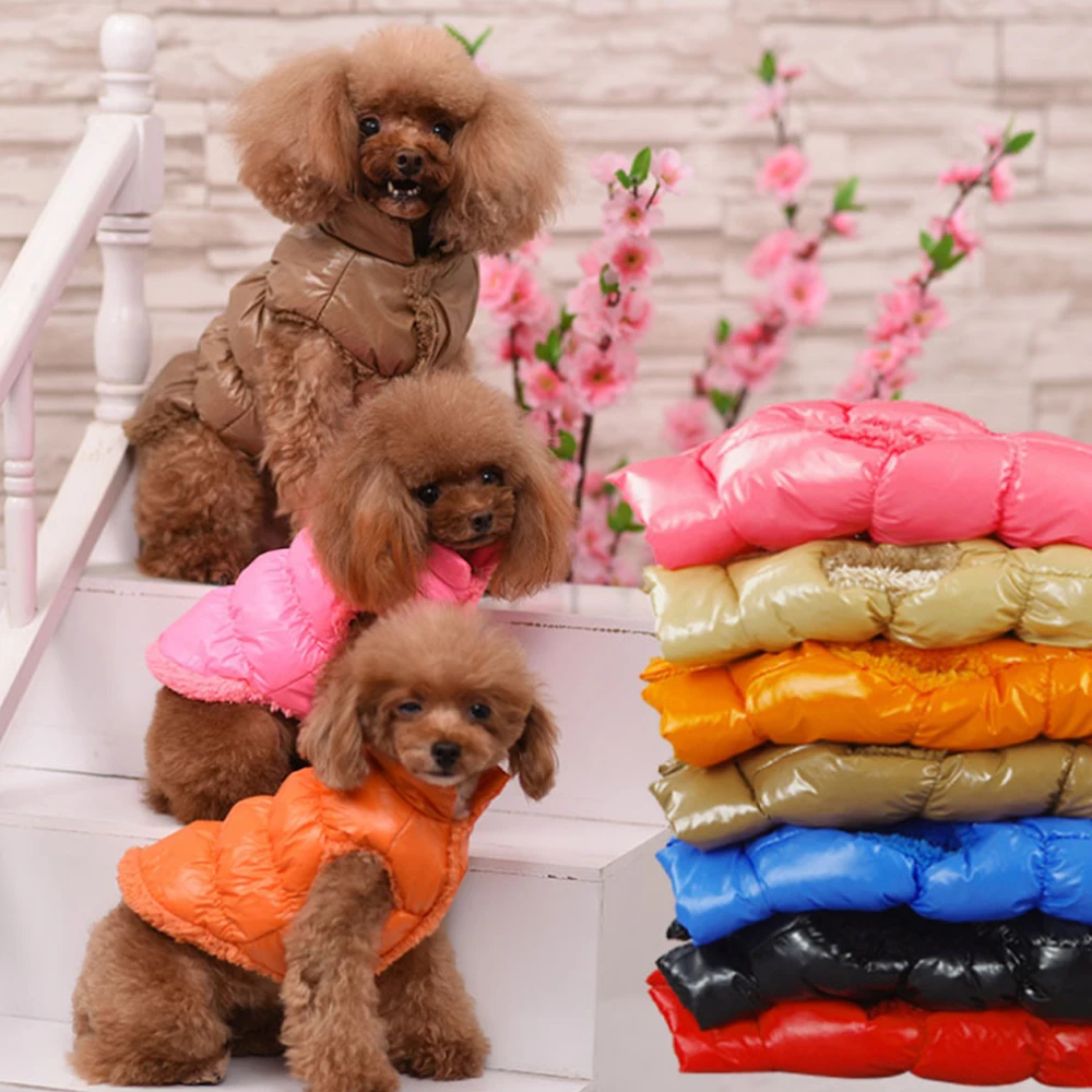 

Winter Warm Dog Clothes Vest For Dog Windproof Winter Dog Pet Coat Jacket Padded Clothes Puppy Outfit Vest Chihuahua Pug Clothes