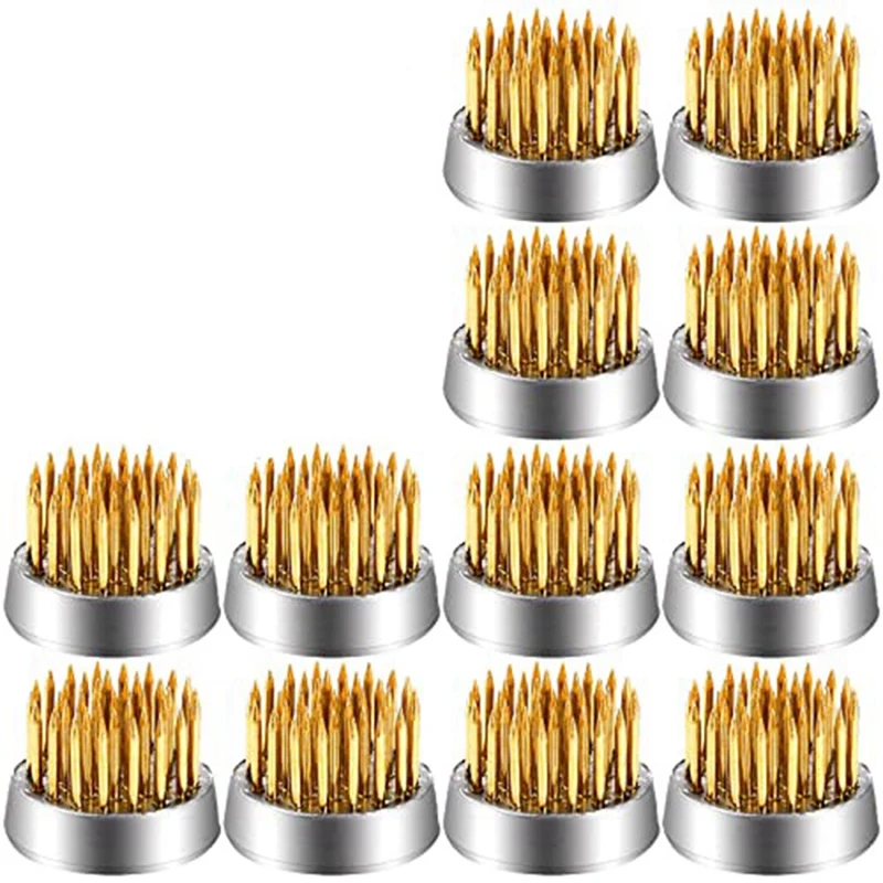 

12 Pack Flower Press Kenzans Round Flower Arranger Mini Floral Frogs Pins, 0.9 Inch Flower Pin Holder