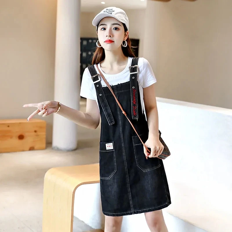 Женское джинсовое платье-комбинезон без рукавов повседневные модные элегантные