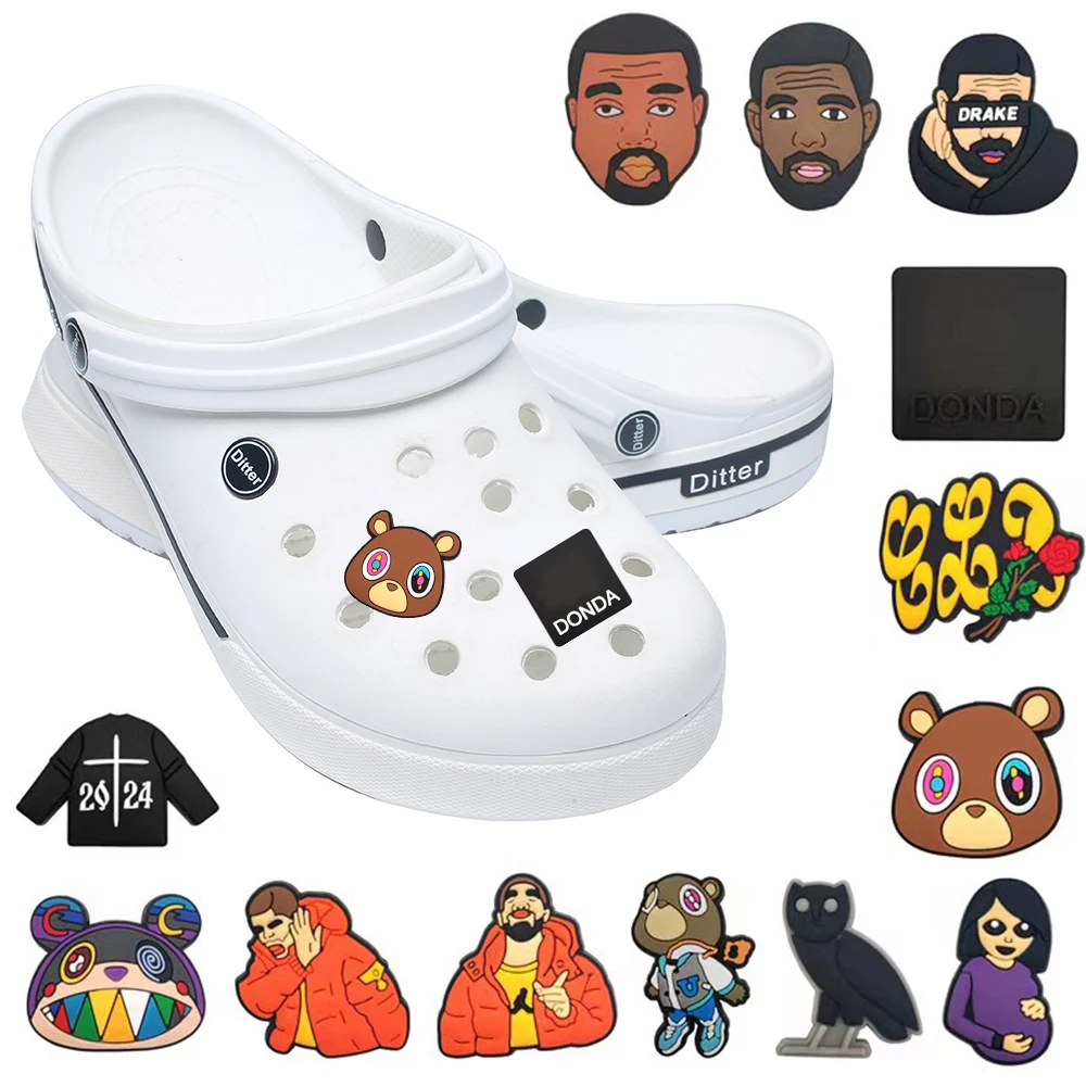 1 шт., декоративная пряжка для обуви, из ПВХ