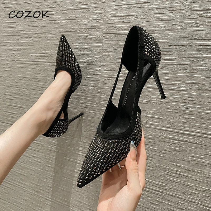 

Crystal High Heels Women 2022 Party Night Vintage Sexy Women Heels Elegant