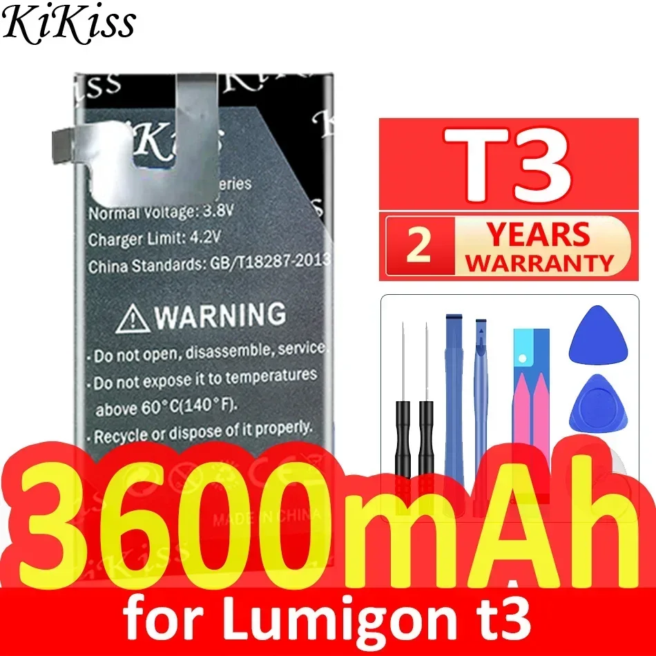 Аккумулятор KiKiss 3600 мАч T3 для Lumigon t3