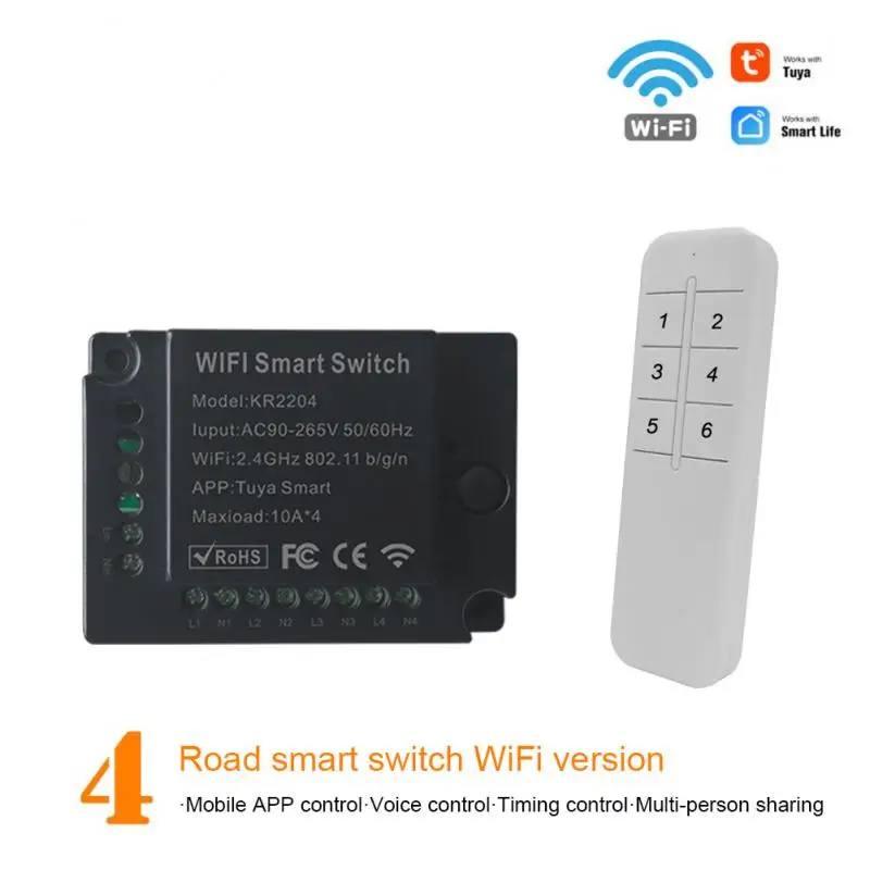 

Diy Smart Home Wireless Controller Smart Life Universal Breaker 433mhz Voice Control Smart Home Tuya Smart Switch Diy Switch