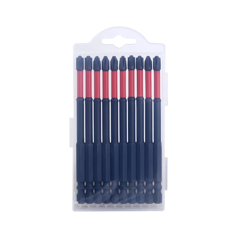 

Нескользящие биты для отверток, магнитные насадки для отверток, мощные Твердые Биты PH2 для электроинструментов, прочные 110 мм