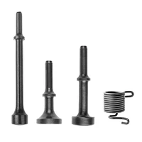4 pcs pneumatic air hammer bits smoothing pneumatic rivets pneumatic air hammer head with spring for hammering operation