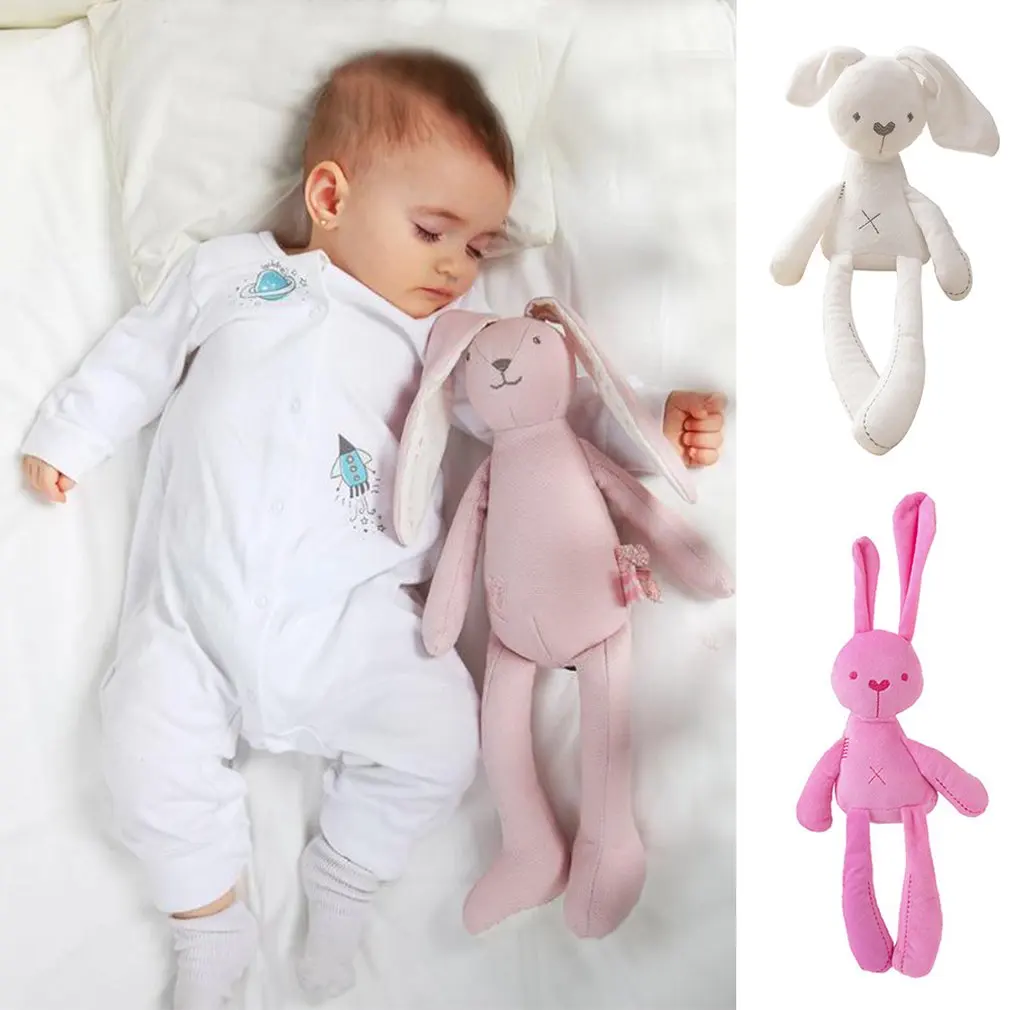 

40cm Pink/White Doll Baby Sleep Rabbit Cute Toy Plush Toy Soft Stuffed Animals Toys Babies Birthday Gift Newborn Stuffed Toys