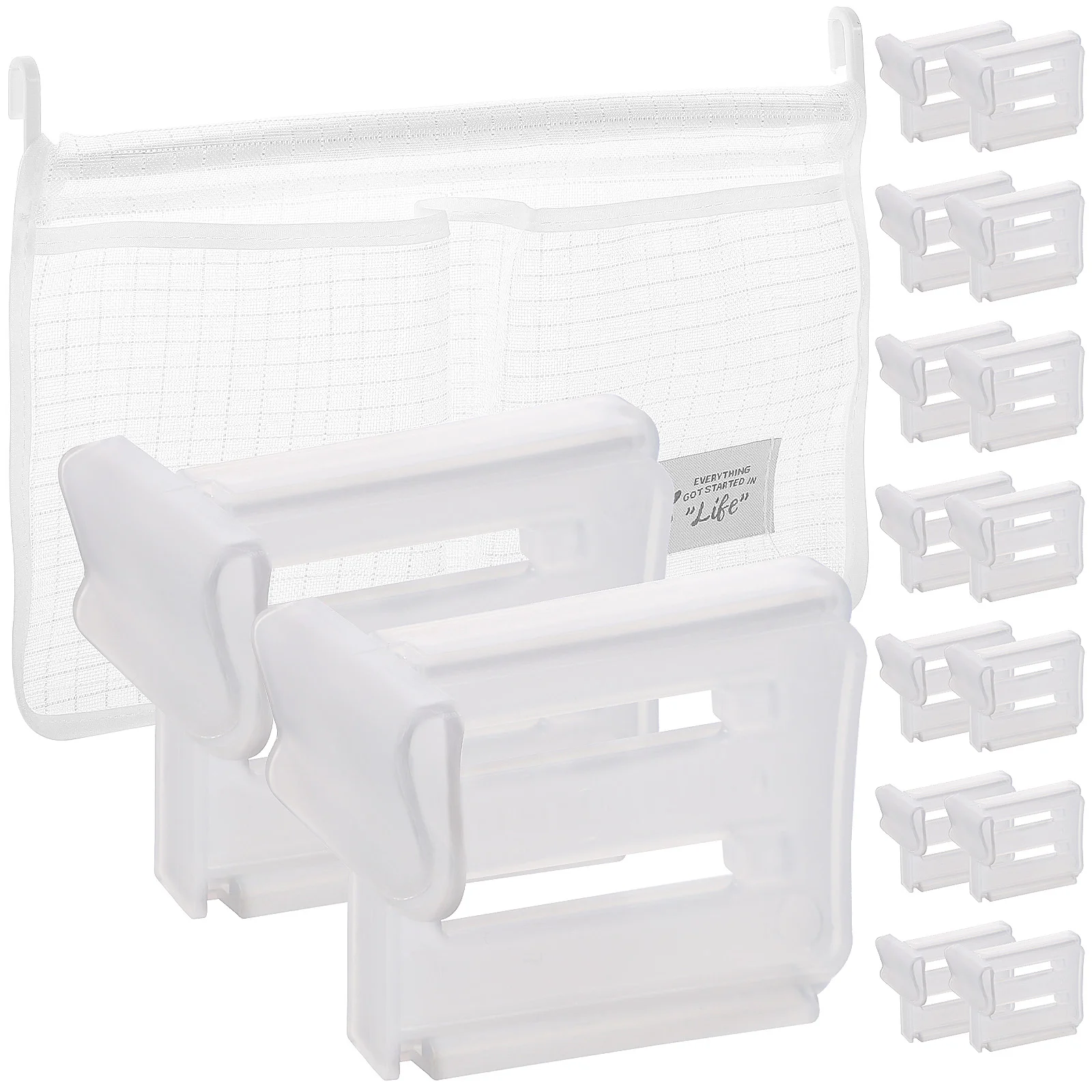 

16pcs Portable Freezer Separator Side Door Hanging Mesh Bag Fridge Drawer Divider Fridge Shelf Organizer Small Freezer Separator