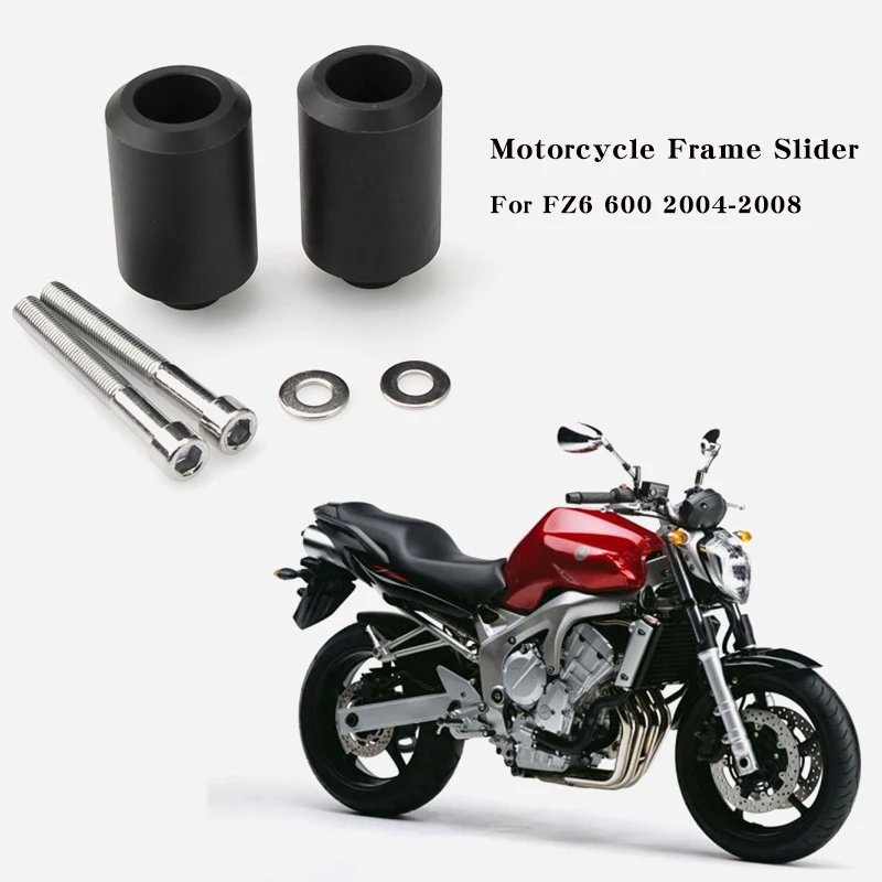 

Черные/Углеродные слайдеры рамы мотоцикла, защита от ударов для Yamaha FZ6 FZS600 FZ6N FZ6 FAZER 2004-2012