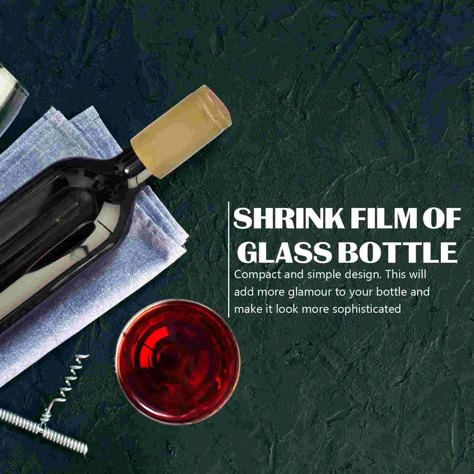 100 шт. отрывные термоусадочные капсулы для бутылок красные семейные аксессуары