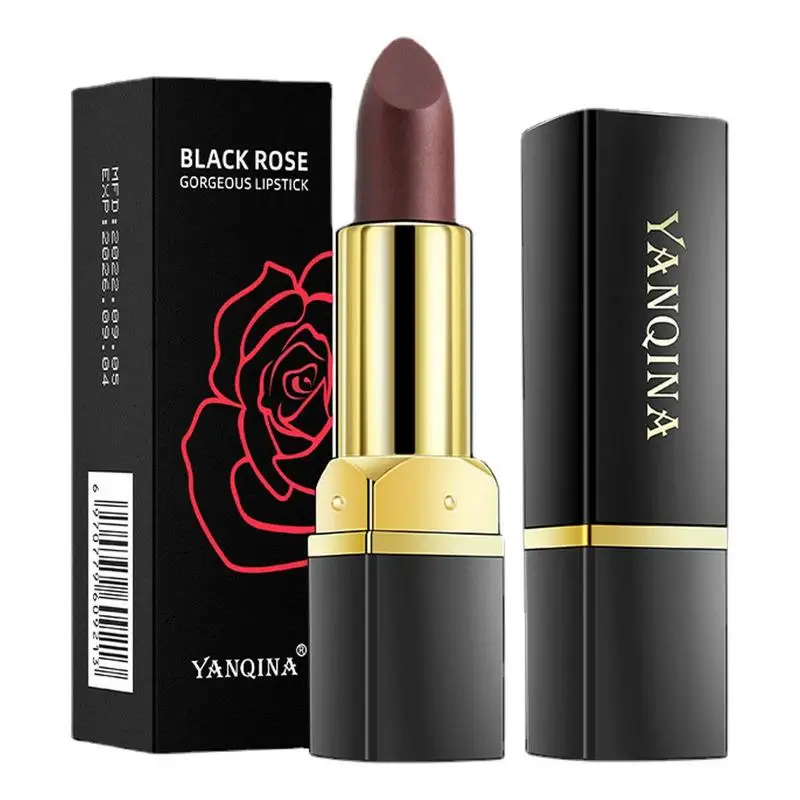 Color Changing Lipstick Non Staining Cup Non Fading Black Rose Lip Glaze Temperature-changing Lipstick Brillo De Labios