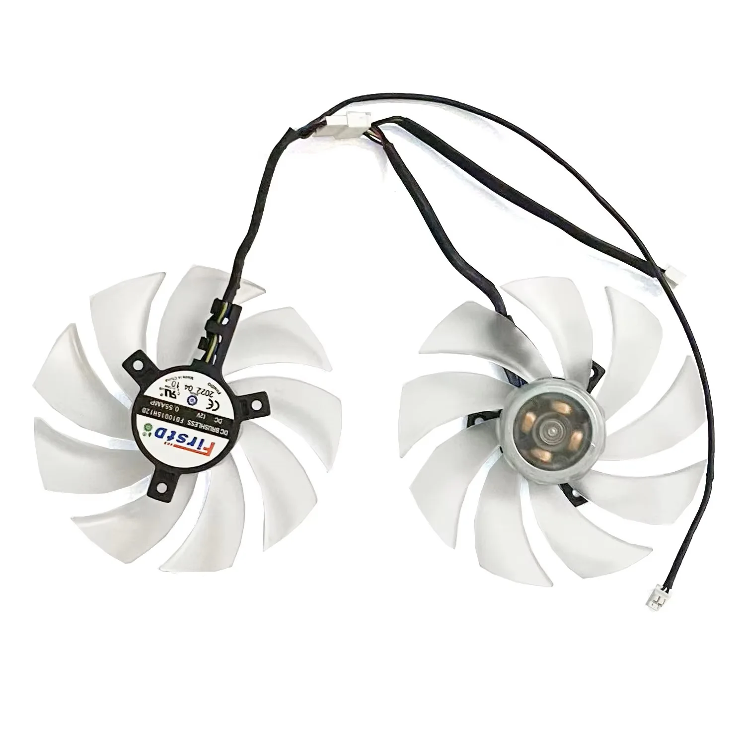 Фото НОВЫЙ 95-ММ 4-ПИННЫЙ ВЕНТИЛЯТОР FD10015H12D RX 6650 ДЛЯ ВИДЕОКАРТЫ PowerColor Hellhound Spectral White AMD Radeon ™   RX 6650 XT 8 ГБ GDDR6 №3