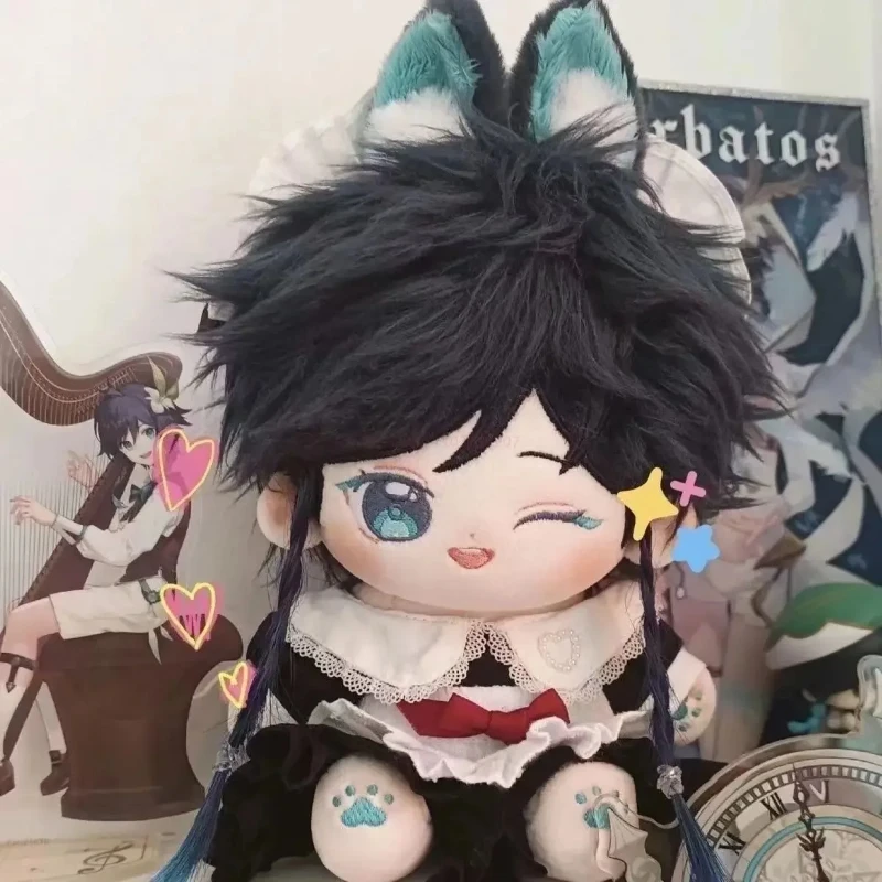 

20cm Genshin Impact Venti Dress-Up Cotton Doll Softed Stuffed Plush Pendant Toys For Kids Adult Decorate Birthday Xmas Gifts New