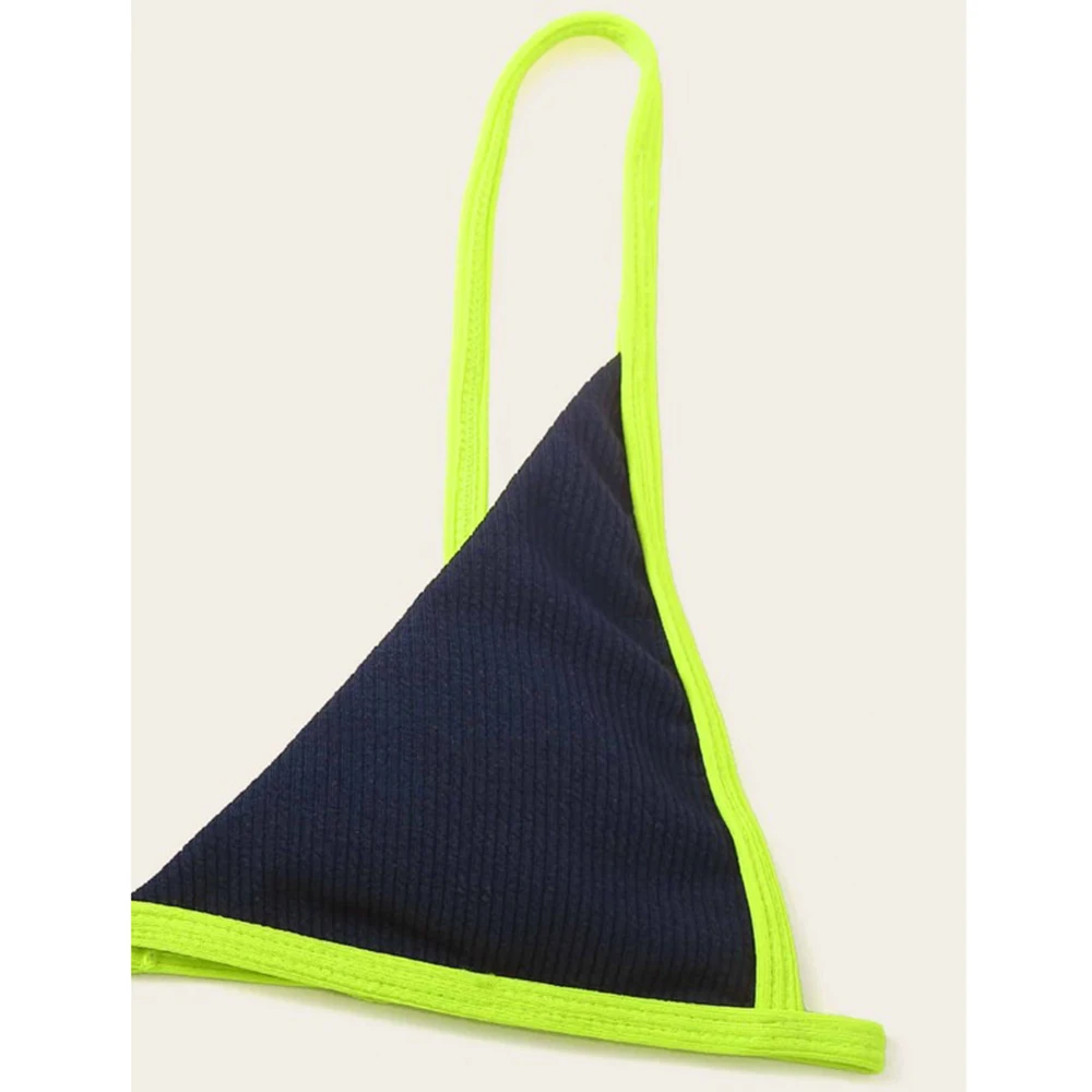 Женское треугольное бикини из двух частей сексуальный купальник с низкой талией