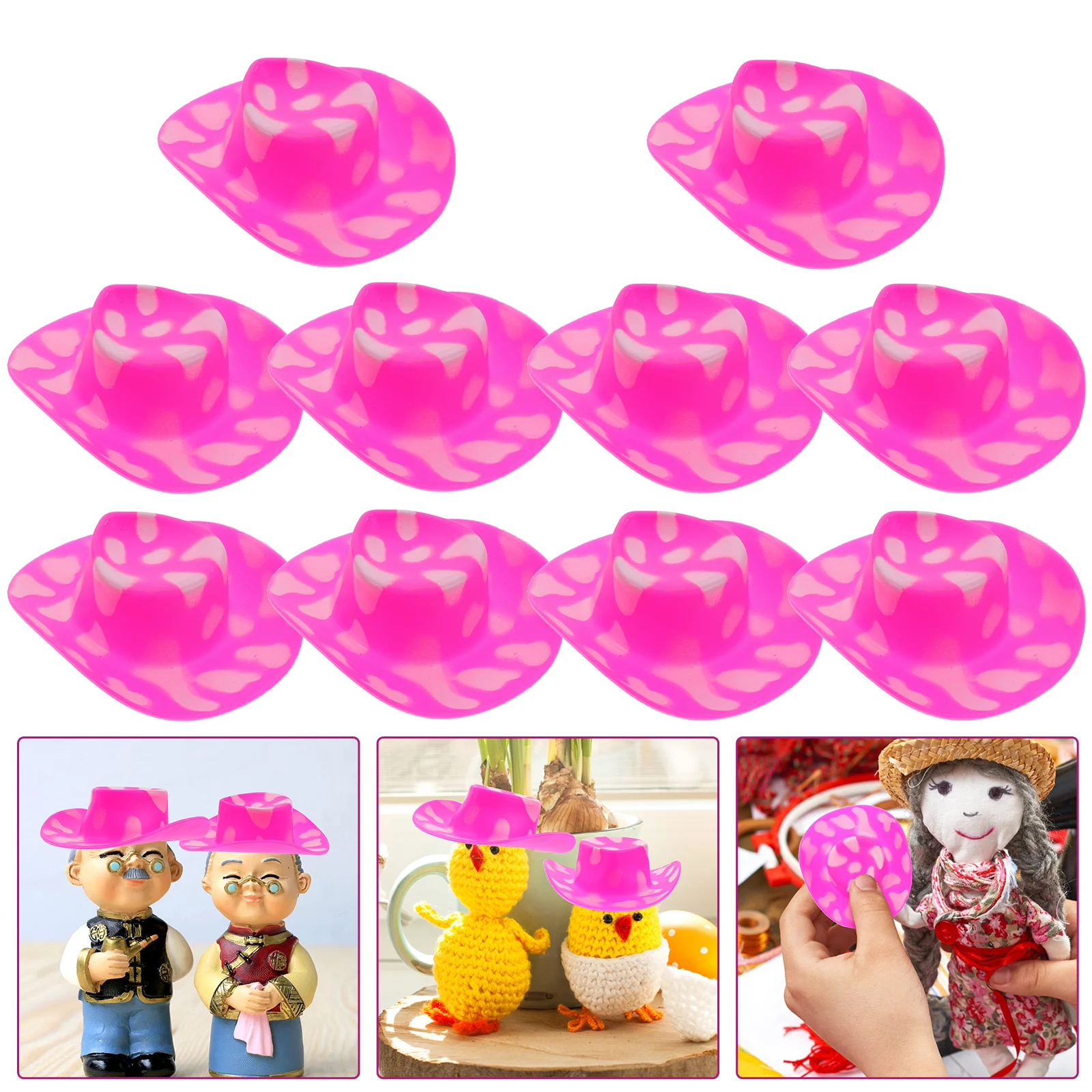 10 шт. аксессуары сделай сам мини-ковбойская шляпа шляпы небольшой аксессуар для