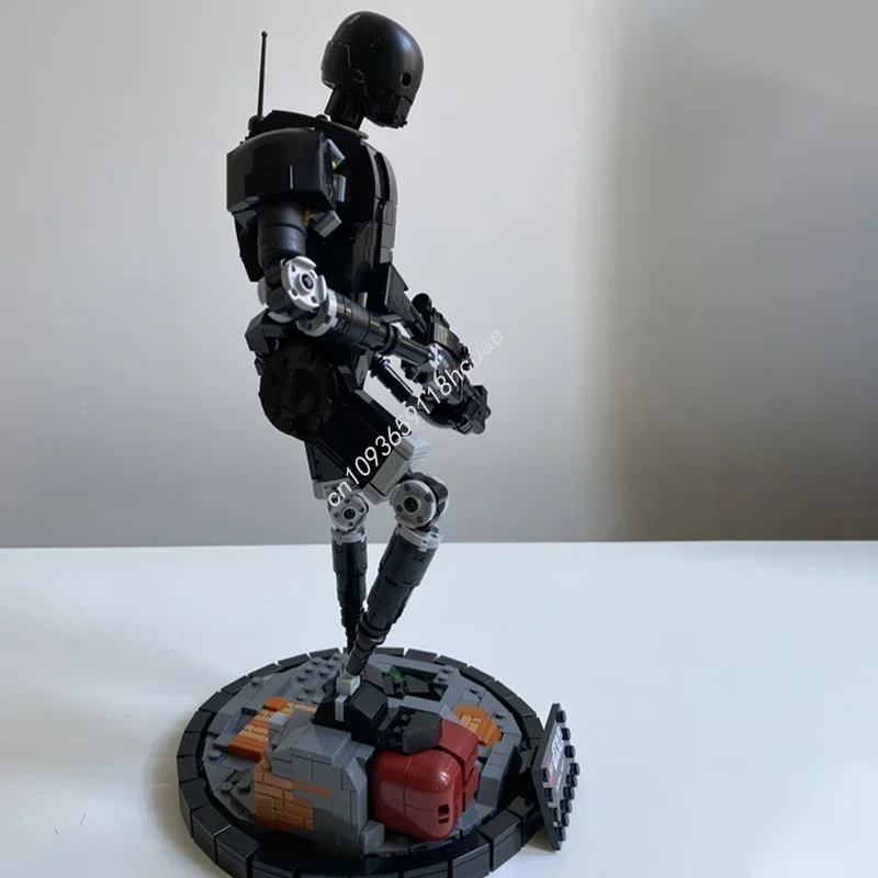 Фото Набор строительных блоков MOC K KX Enforcer Droid Star Battle (1018 деталей) — модель для сборки, архитектурный конструктор, идеальный подарок на Рождество, образовательная игрушка для детей на день рождения №4