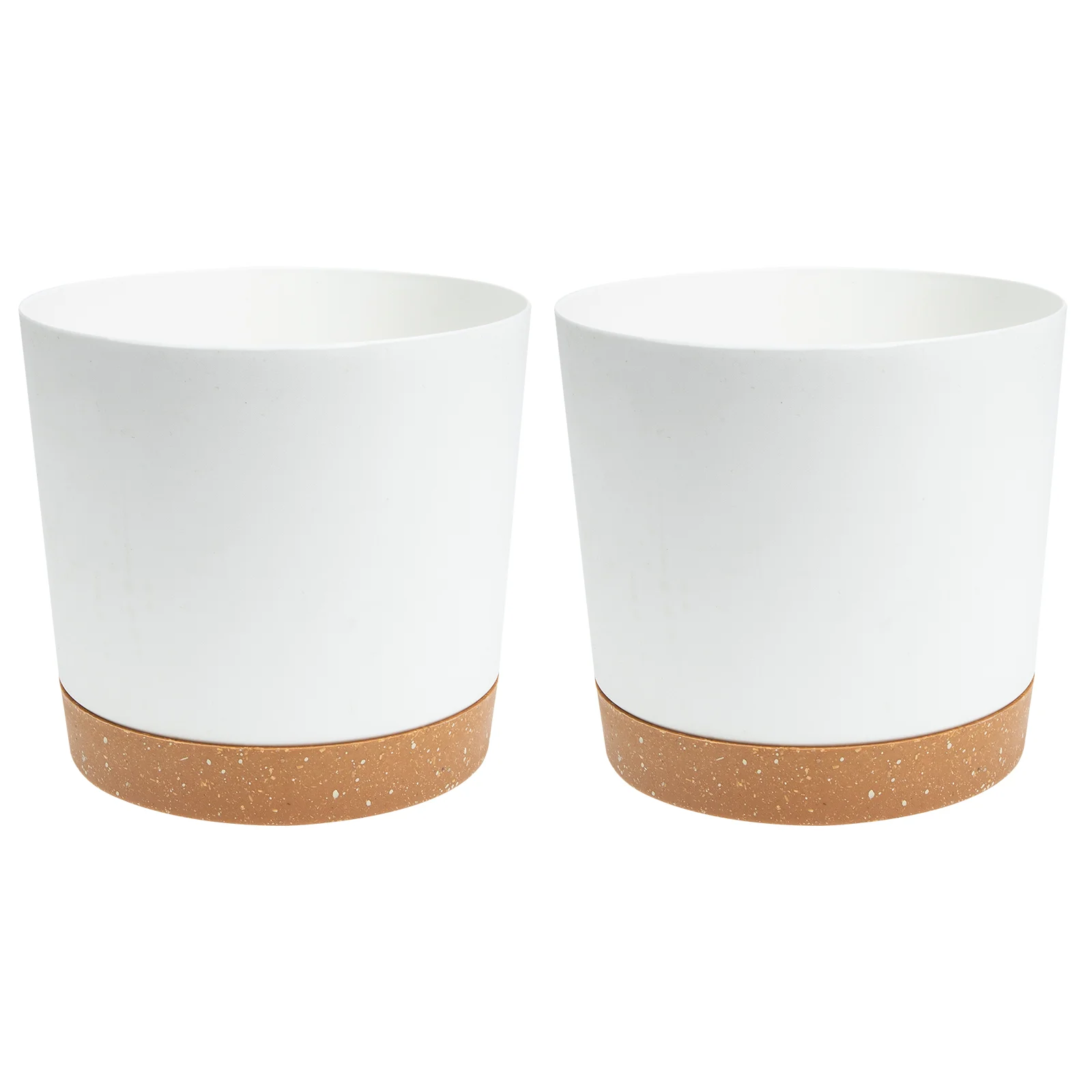 

2pcs Plant Pots Nordic Style Plastic Flower Pots Household Planting Pots