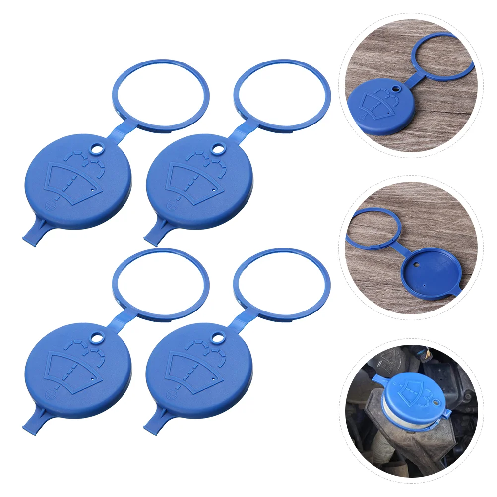 

4pcs Car Wiper Fluid Caps Premium Durable Prime Sturdy Cover Protector for Car Vehicle