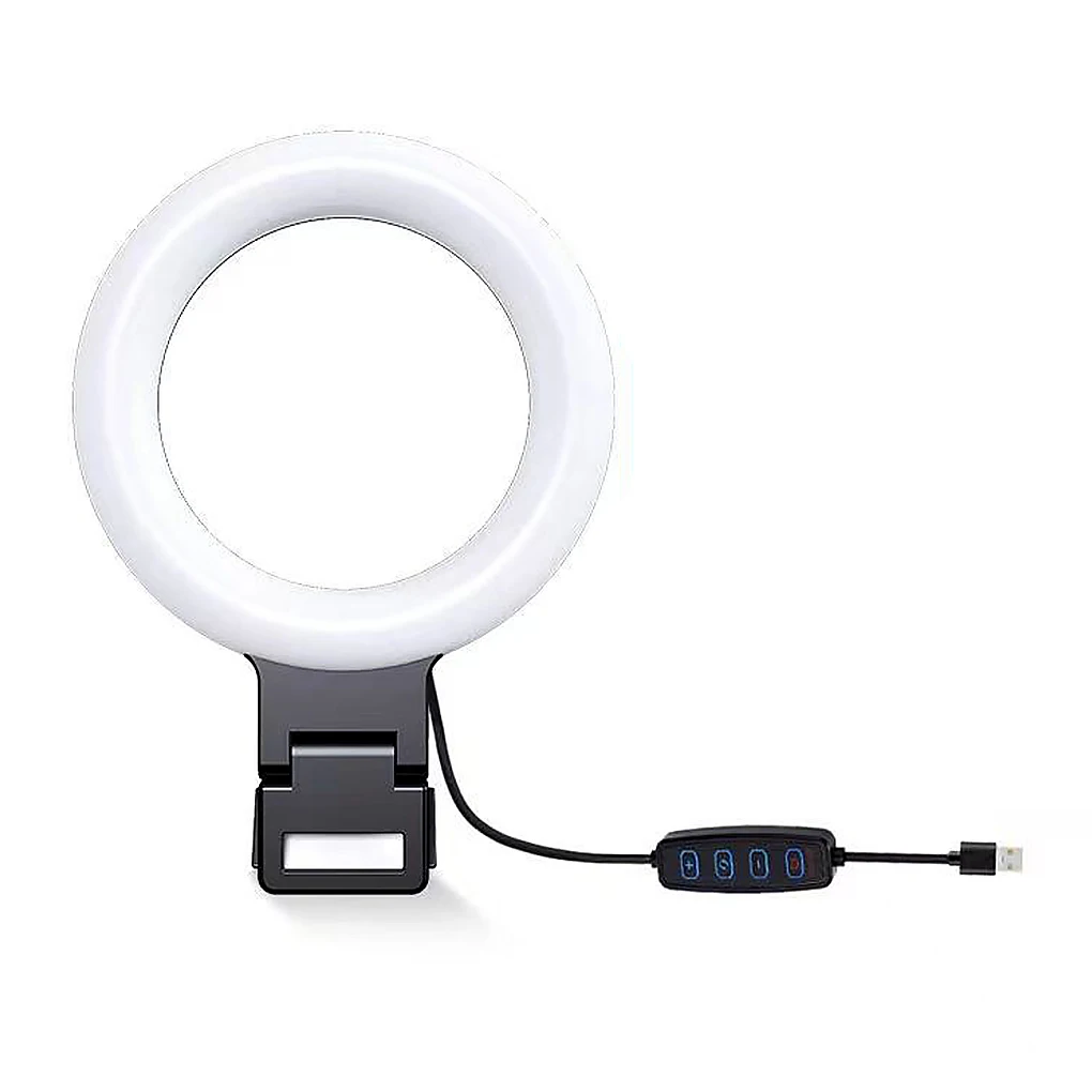 

Fill Ring Light USB LED Live Streaming Conference Makeup Video Recording Clip Lamp Office Indoor Outdoor Supplement Lighting