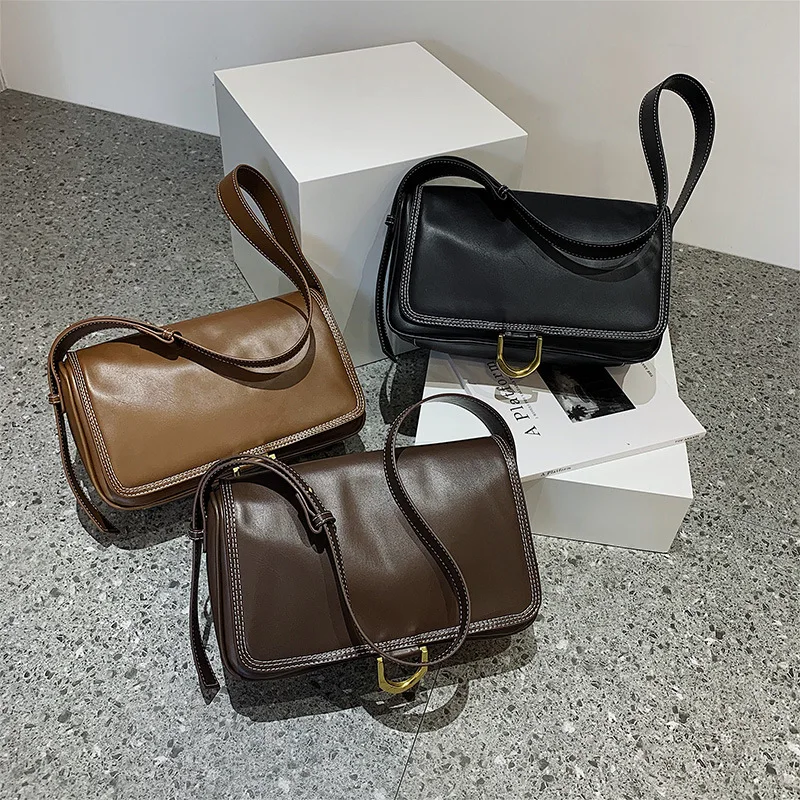 

Handbags Women Bags Designer 2022 Vintage Leather Square Women's Shoulder Bag Woman Messenger Bag Handbags Women Bags Designer